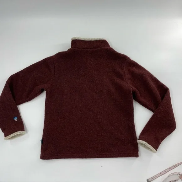 Kuhl Alfpaca pullover 1/4 jacket/sweatshirt Heathered Marled Rust Color Small - Picture 8 of 8